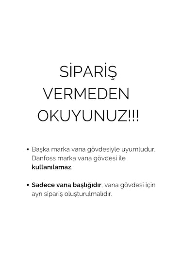 Danfoss Termostatik Radyatör Vanası Başlığı - Rakorlu - 013G5034