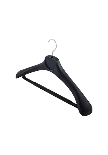 Siyah Ceket Askısı Takım Elbise Askısı 10 Adet