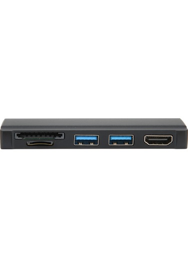 Geeroyoo Surface Pro 4/5/6 İçin 5-in-1 Usb 3.0 Hub Docking Station - 4k Hdmı, 2x Usb 3.0, Sd/tf Kart Okuyucu, Alüminyum Kasa, Siyah