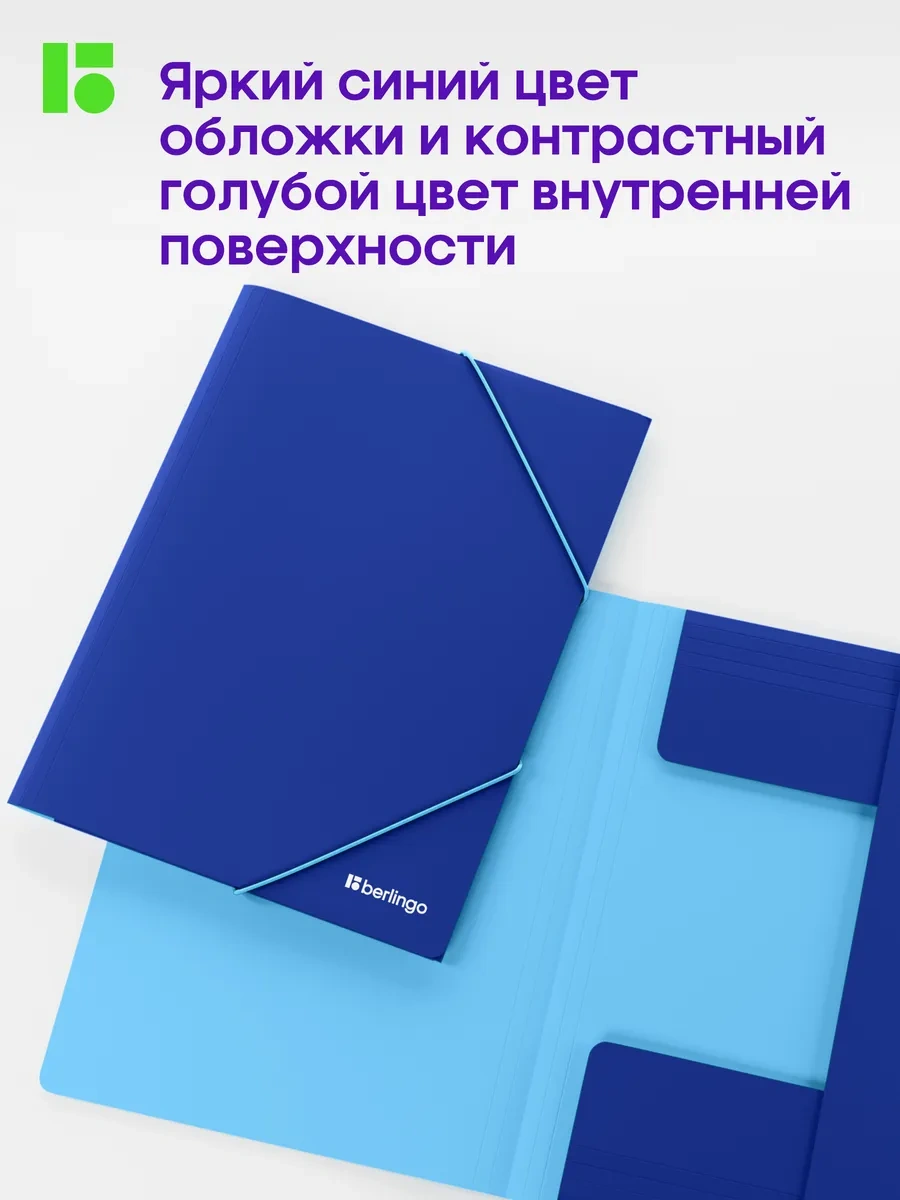 Berlingo A4 Belge Ve Yapraklar İçin Lastikli Klasör 301697504