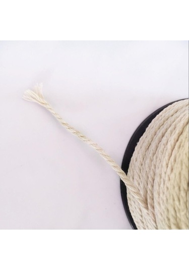 Suntek Twisted %100 Pamuk İp Ağartılmış Doğal Beyaz