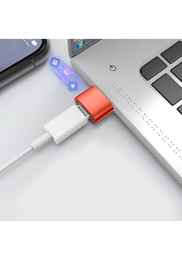 Erkek Usb 3.0 To Dişi Type-c Otg, Ara Aparat, 10 Amper, Data - Şarj Kablosu, Çevirici Dönüştürücü,