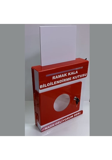 Kırmızı Pleksi A-4 Ramak Kala Kutusu