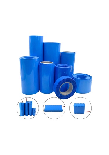 Shrink - 75mm - Isıyla Daralan Makaron - 1 Metre - Mavi