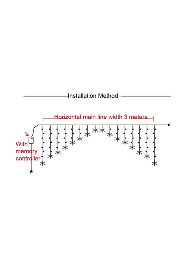 Led Ters V Kar Tanesi Beş Yıldızlı Dekoratif Işıklar Noel Su Geçirmez Dize Işıklar, Ab Tak Renkli Işık Diğer