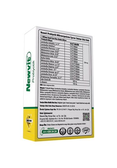 Newvit Probiyotik 30 Kapsül