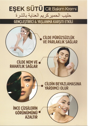 Eşek Sütü Cilt Bakım Kremi 70 Gr 3 Adet