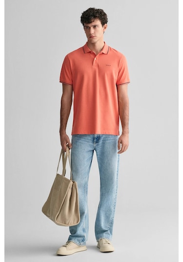 Gant Erkek Pike Polo T-shirt Regular Fit Kiremit