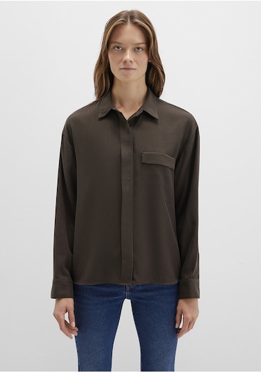 Mavi - Kahverengi Gömlek 1211354-71540 Kahverengi