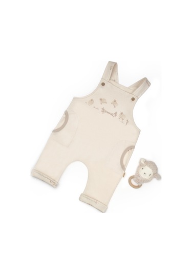 Bebek Salopet %100 Organik Pamuk, Bebek Ve Yenidoğan Serisi - Csy8183 Ekru