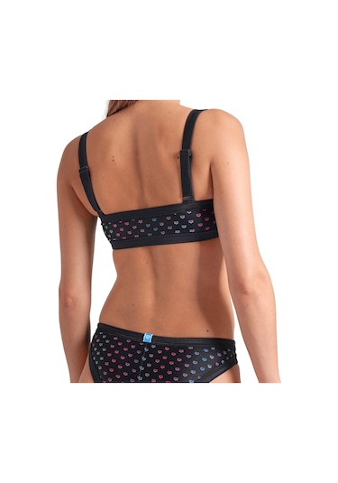 Arena Rainbow Monogram Kadın Siyah Yüzücü Bikini 007078515 1666965 Siyah
