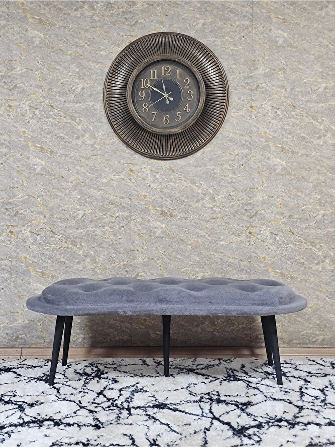 Ufo Oturak Bench - Siyah Boyalı Sivriltme Ayak - Oturak - Bench - Çok Renkli