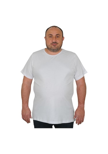 Moc Grande Mocgrande Büyük Beden Basic Tişört 11100 Beyaz