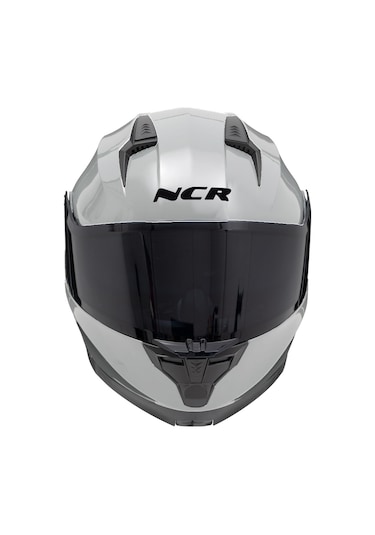 Ncr Icon Siyah Vizörlü Çene Açılır Kask Açık Nardo Gri