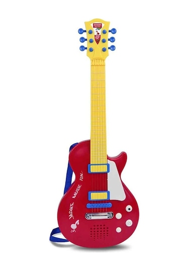 2045831 Sun-bnt-gitar Elektronik Tuşlu Telli Askılı Krmz