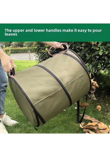 Teltree Toprak Ve Yaprak Atık İçin Çok Amaçlı, Katlanabilir, Oxford Kumaş, Büyük Kapasiteli Bahçe Çöp Kutusu - Toptan Satış
