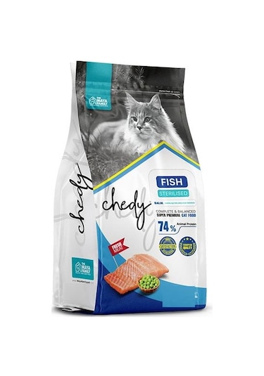 Chedy Kısırlaştırılmış Balıklı Kedi Maması 5 KG