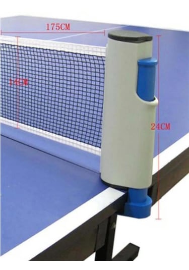 Masa Üstü Tenis File Seti Portatif Ayarlanabilir Bütün Masalar Il Açık Gri