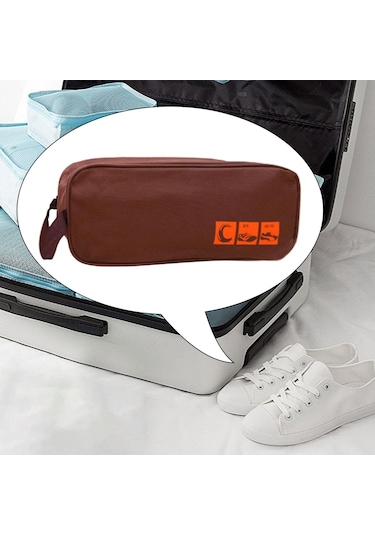 Suntek Fermuar Hafif Ayakkabı Kılıfı Kahve Ile Oxford Kumaş Diğer