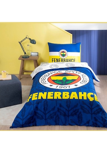 Taç Lisanslı Nevresim Takımı Fenerbahçe Palamut Tek Kişilik