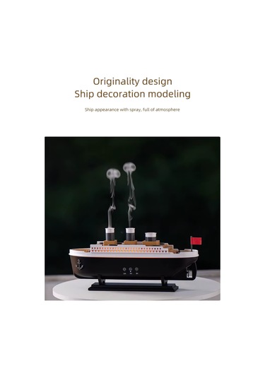 Blackbird 299 Dekoratif Titanic Gemi Aroma Difüzör & Nemlendirici 250 Ml Uzaktan Kumandalı, Zaman A