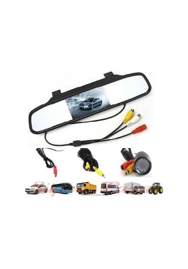 Kingvox 4.3" Ayna Monitör + Araç Geri Görüş Park Kamerası N11.260