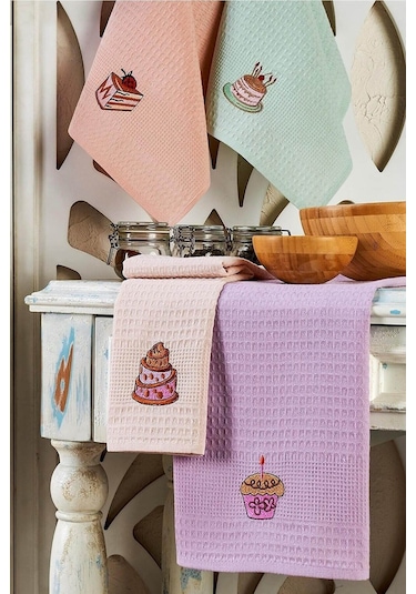 6 Parça Mutfak Kurulama Bezi 30 X 50 Cm Cake