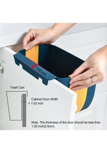 5l Katlanabilir Çöp Kutusu Katlanabilir Asma Çöp Kutusu Mutfak Dolabı Kapısı Yatak Odası Banyo Ofis Araba İçin Katlanabilir Çöp Kutusu Diğer