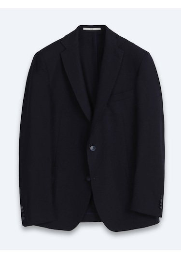 Kip Lacivert Mikro Regular Fit %100 Yün Ceket