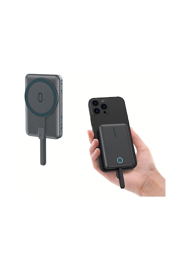 Power Bank 5000 Mah Pp268d 20w Pd Hızlı Şarjlı Manyetik Usb-c-1458 BEYAZ