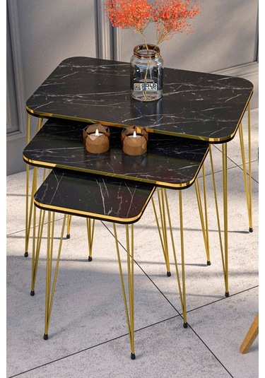 Zigon Sehpa Kr Çift Gold Bendir Tel