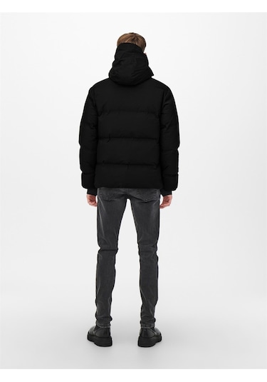 Only & Sons Onsmarshall Life Down Jacket Otw Erkek Mont-25612 Siyah