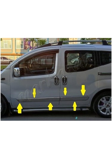 Markadan Citroen Nemo Krom Yan Kapı Çıtası 2008 Sonrası 4 Parça P