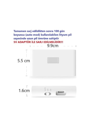 Ganzhoushop Sensörlü Şarjlı Led Kablosuz Harekete Duyarlı Dekoratif Ceviz Aplik Lamba Fs - Akıllı Aydınlatma Çözümü Ceviz