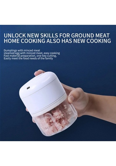 Çok Fonksiyonlu Kıyma Makinesi, Mutfak Robotu, Sarımsak Kıyma Makinesi, Pişirme White Avustralya Beyaz