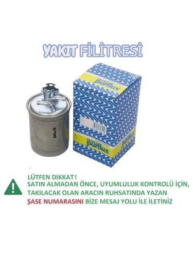Volkswagen Caddy 97-04 Polo Classic Variant 98-04 1.9 Dizel Motor Yakıt Filitresi