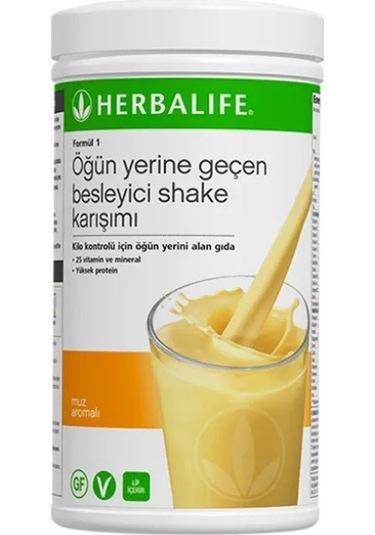 Herbalife Formül Muz 1 Öğün Yerine Geçen Besleyici Shake Karışımı 500 G