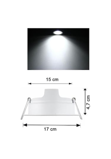 Philips Meson 16,5w Led Panel Beyaz 6500k 15 Cm Mağaza Spot Armatür