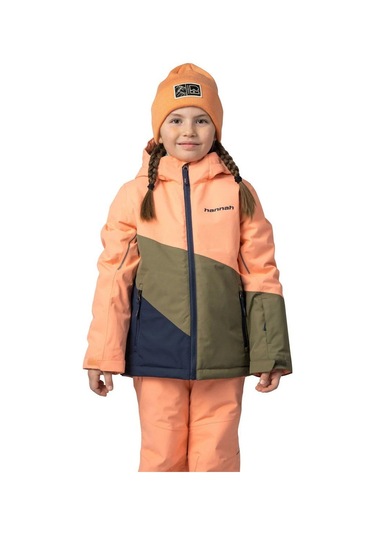 Hannah Kigali Jr Çocuk Kayak Mont - Cantaloupe/burnt Olive Çok Renkli