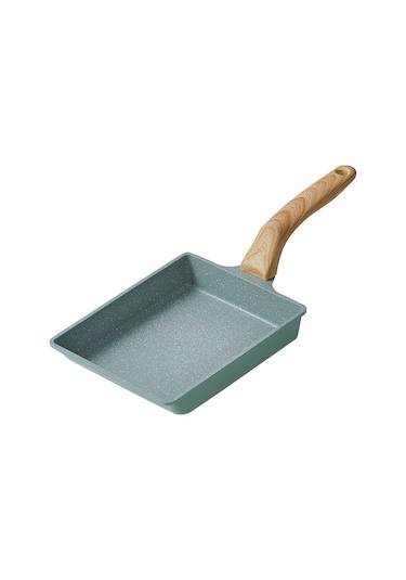 Çok Amaçlı Yapışmaz Tava - Avokado Desenli Japon Omlet Tavası, Gaz Ve İndüksiyon Ocakları İçin Uygun Çok Renkli Çok Renkli