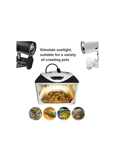 Sones Zy-uab Kaplumbağa Arka Işık Uva Isıtmalı Tırmanma Evcil Hayvan Arka Işık, Ampullü Ab Fişi