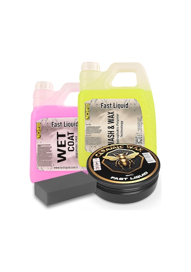 Yıka Parlat Cilala Seramik Wax, Şampuan, Hızlı Cila