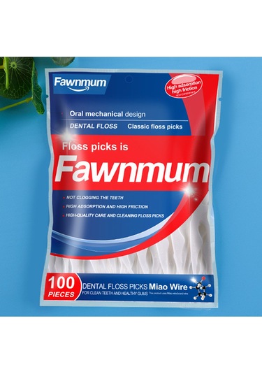 Samdoo 6 Adet Portatif Mentol Aromalı Diş İpi, 50m/adet Beyaz Paket