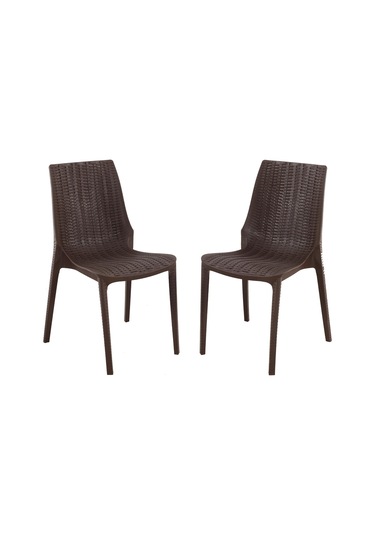 Depootoptan Mandella Nirvana Sandalye (2 Adet) Kahverengi