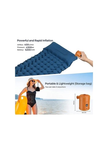 Diğer Elektrikli Hava Pompası Pil İle Şarj Edilebilir Hava, Şişirme Hafif Ve Kullanışlı