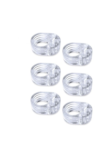 Kapı Kolları İçin Duvar Koruyucusu 6'lı Paket Şeffaf