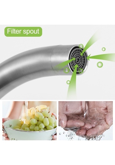 Cbtx 304 Paslanmaz Çelik Dönebilen Musluk Lavabo Soğuk Ve Sıcak Su Musluğu Çok Renkli