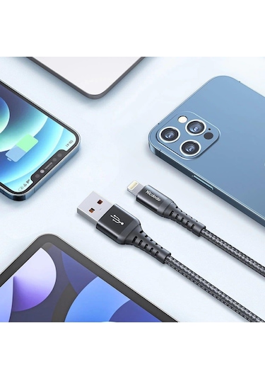 Mcdodo CA-2261 3A 1 MT Lightning Hızlı Data-Şarj Kablo Siyah