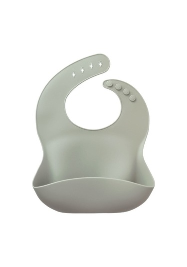 Jojobebek Silikon Beslenme Seti Vakumlu Silikon Mama Tabağı, Mama Kasesi, Önlük, Kaşık, Pipetli Bardak Gri