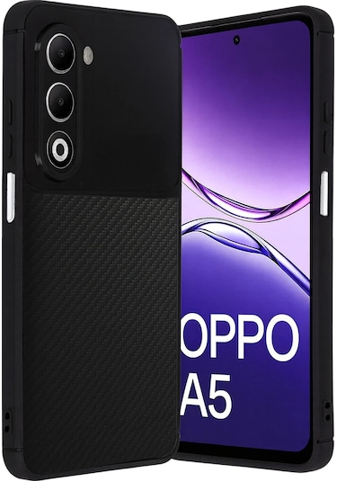 Adige Oppo A5 4g Kılıf Negro Karbon Desen Silikon